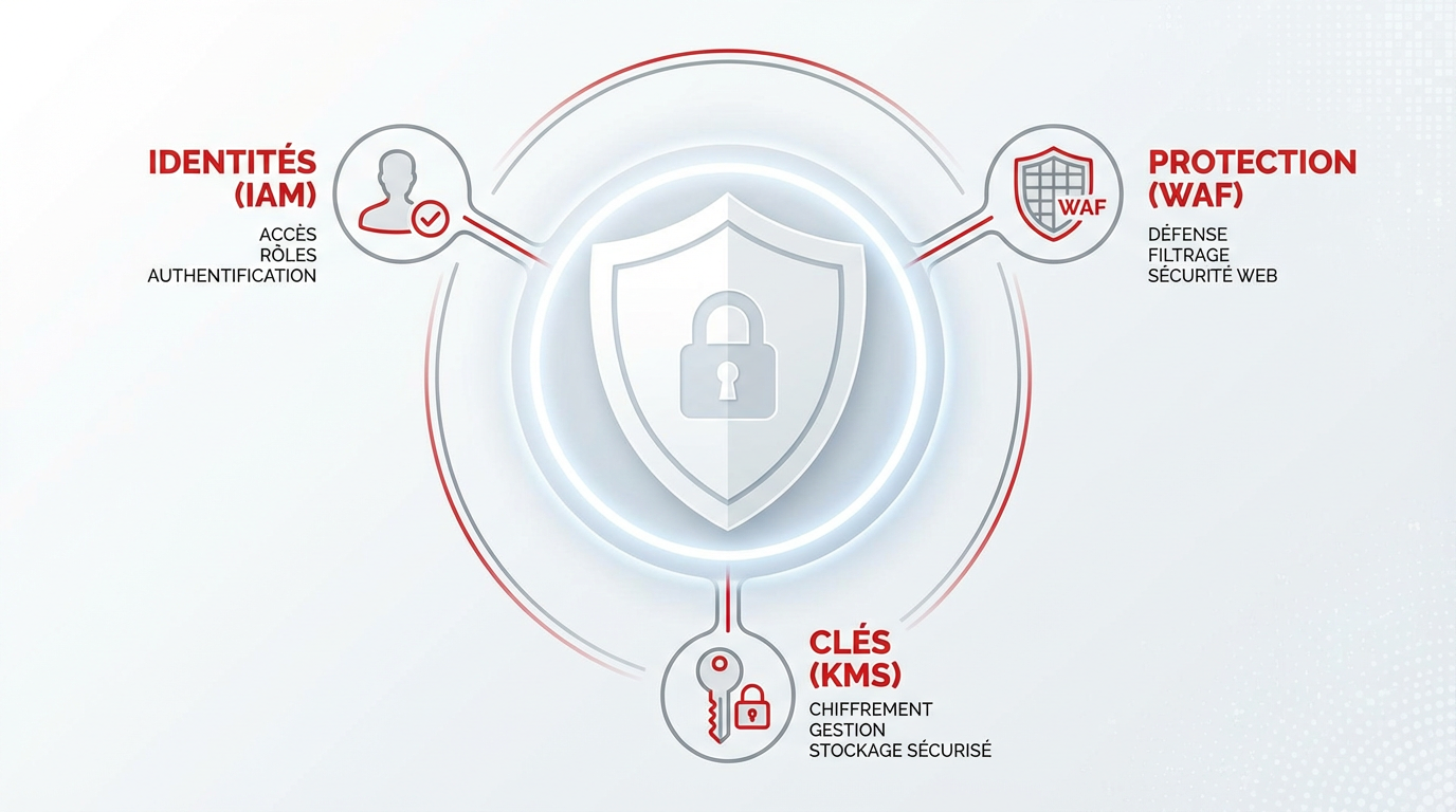 Sécurité AWS : IAM, KMS, WAF – bâtir des fondations solides