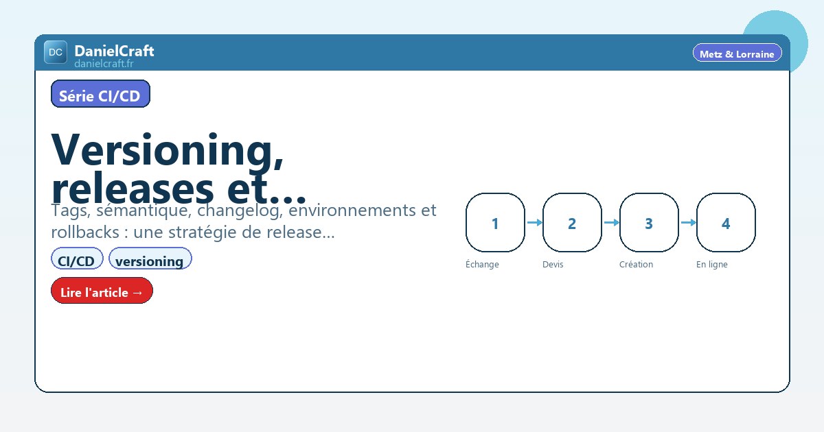 Versioning, releases et rollbacks : livrer sans casser