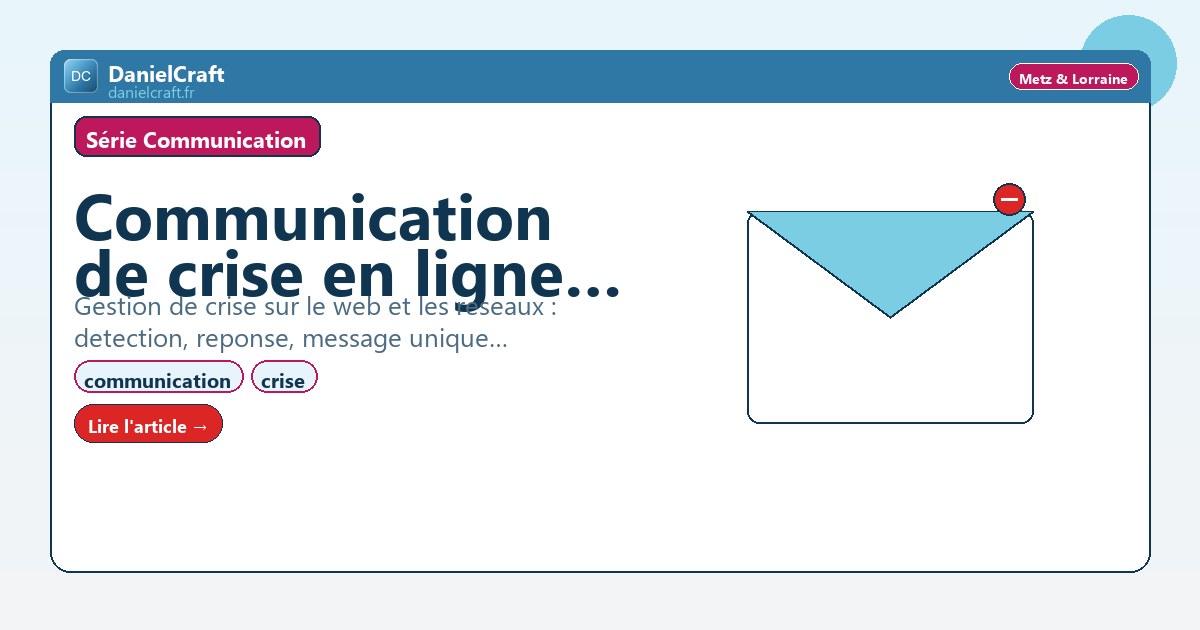 Communication de crise en ligne : reagir et proteger l'image