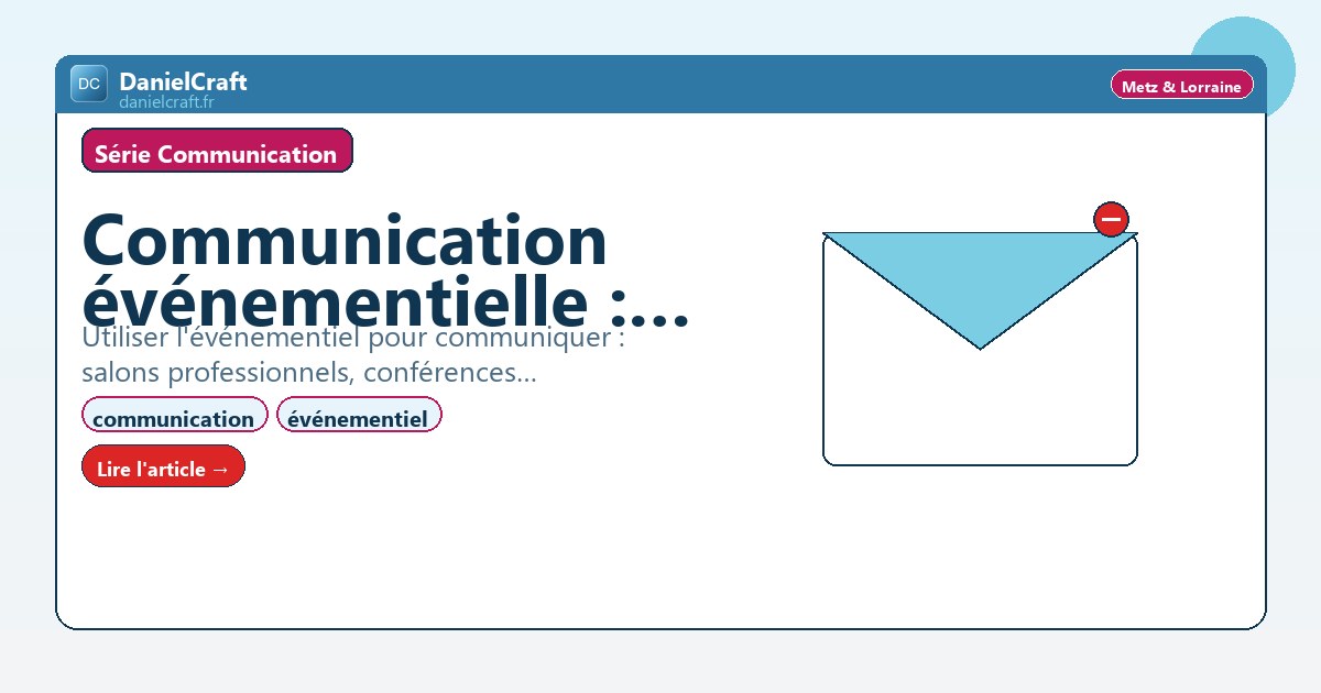 Communication événementielle : salons, conférences et networking