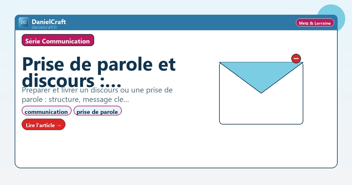 Prise de parole et discours : communiquer a l'oral avec impact