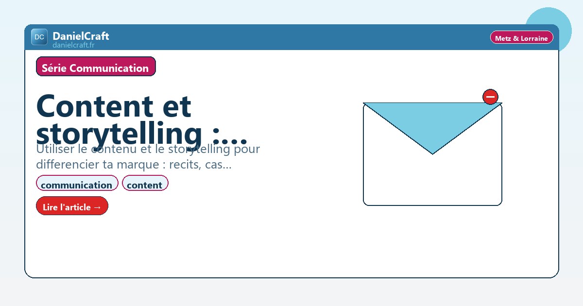 Content et storytelling : raconter pour marquer les esprits