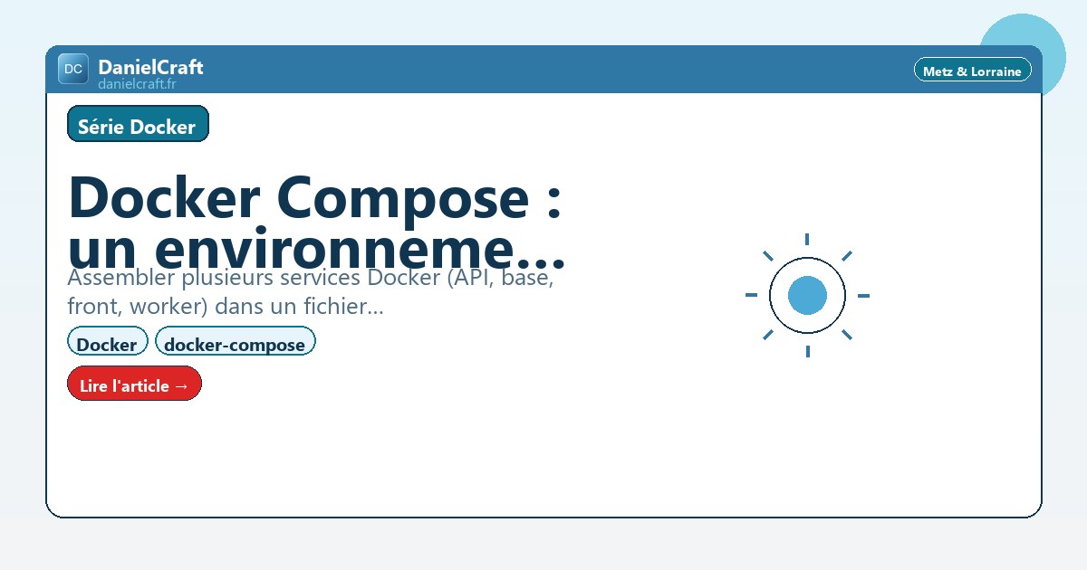 Docker Compose : un environnement complet en une commande