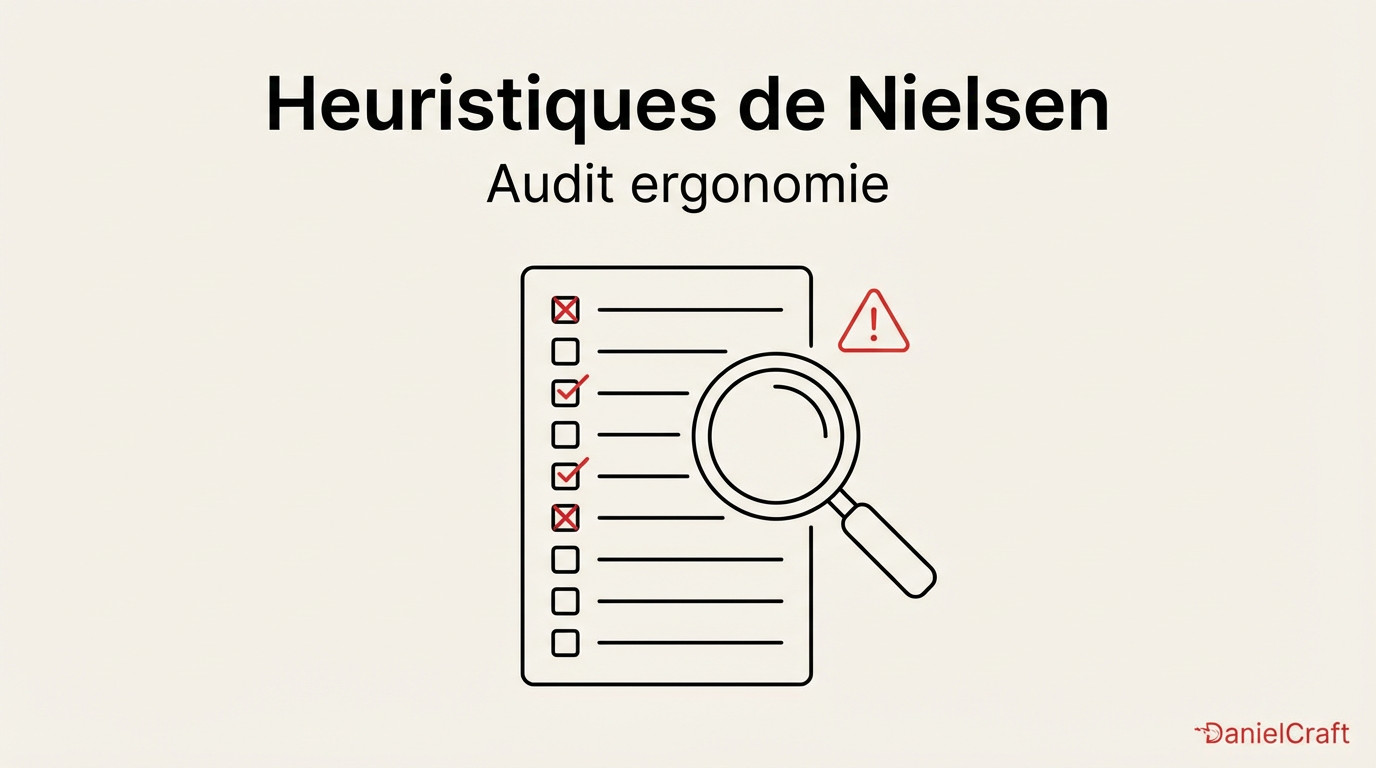 Ergonomie : les heuristiques de Nielsen (avec exemples concrets)