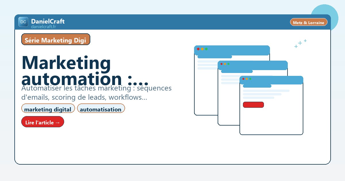 Marketing automation : outils et workflows