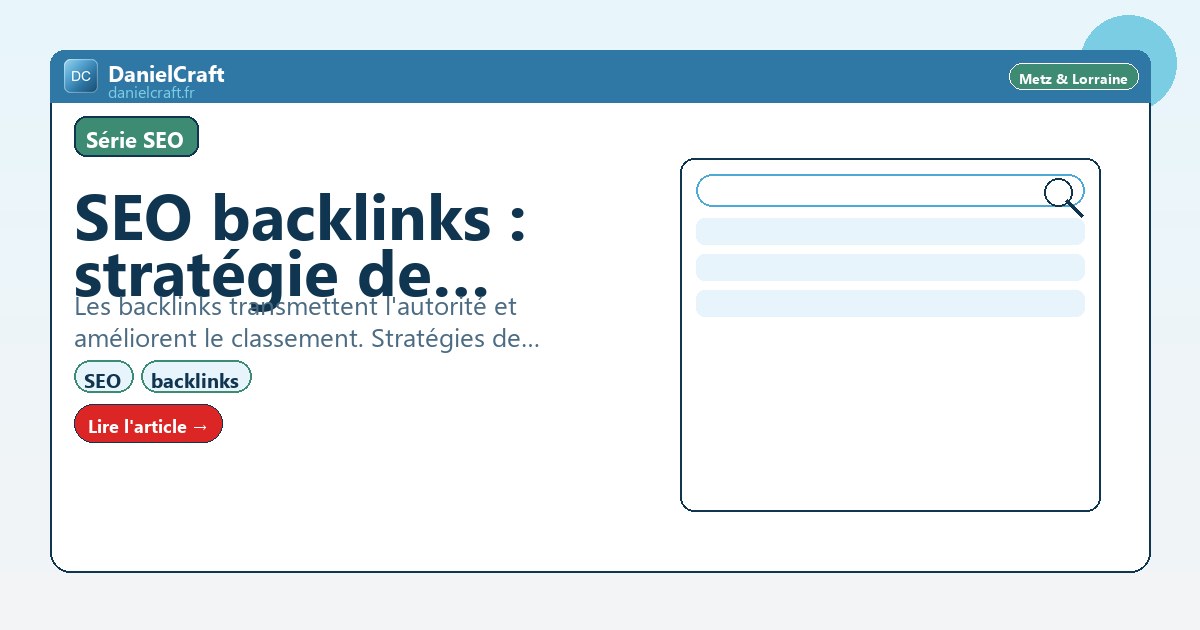 SEO backlinks : stratégie de netlinking et autorité
