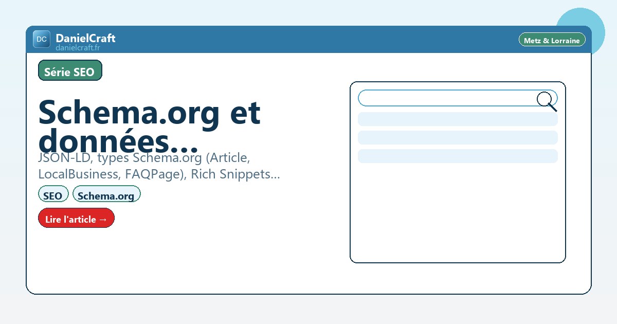 Schema.org et données structurées pour le SEO